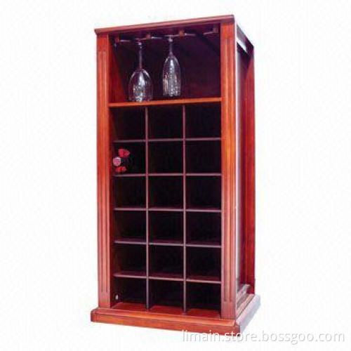 Wine Rack with Light Cherry Color, OEM Services Offered